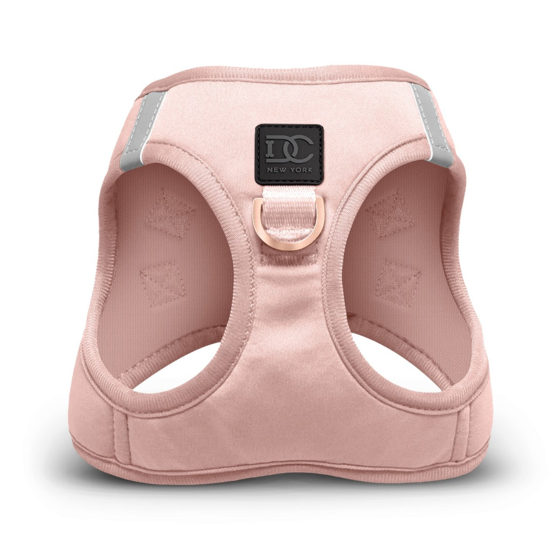 Blush Pink No-Pull Step-In Dog Harness featuring front D-ring leash attachment #color_blush_pink