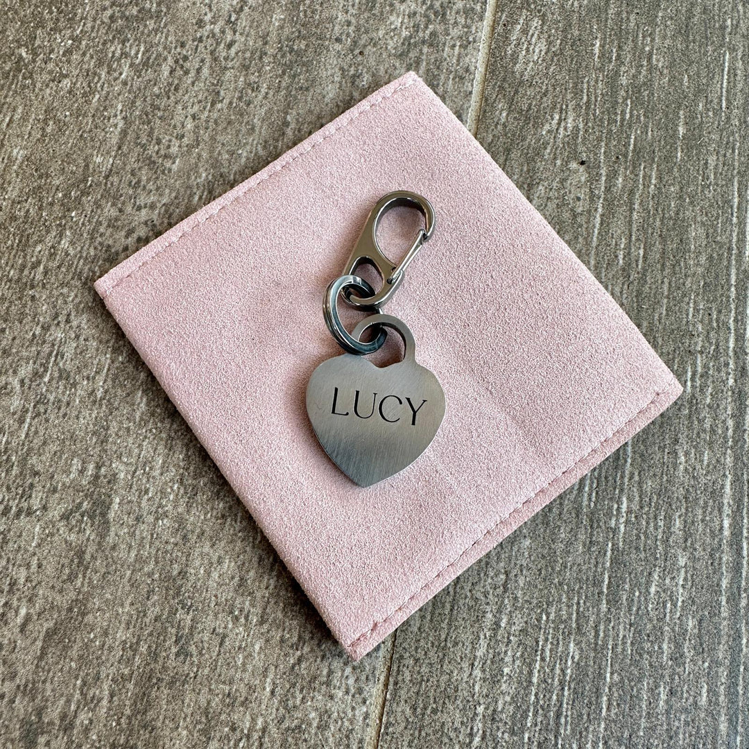 Bespoke Titanium Pet ID Charm by Doodle Couture