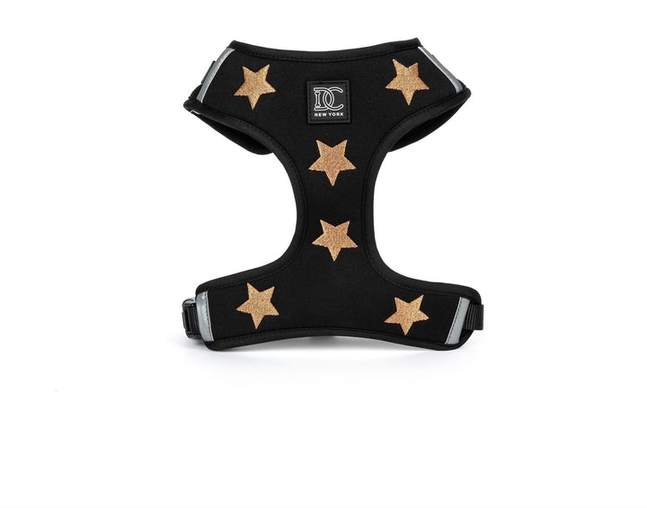 Rockstar Embroidered Adjustable Harness Dog Walking Set