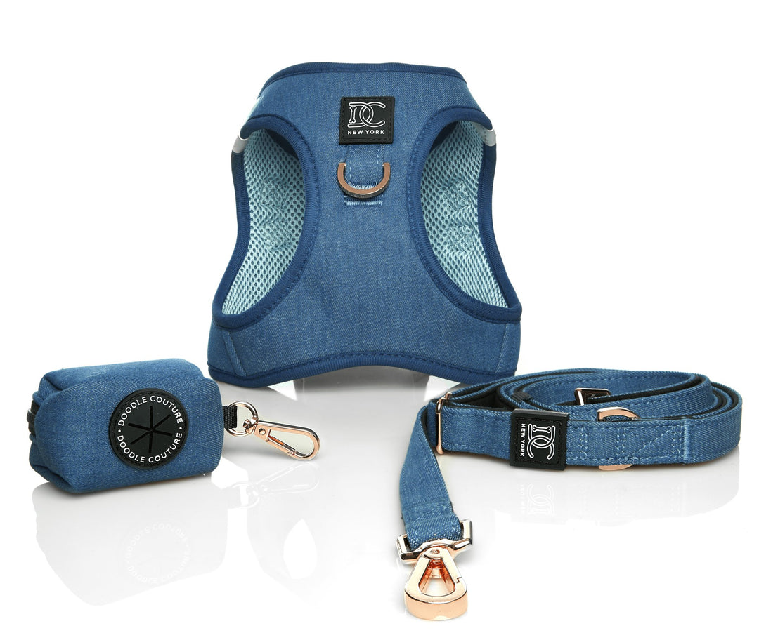 Urban Traffic Adjustable Leash - Denim